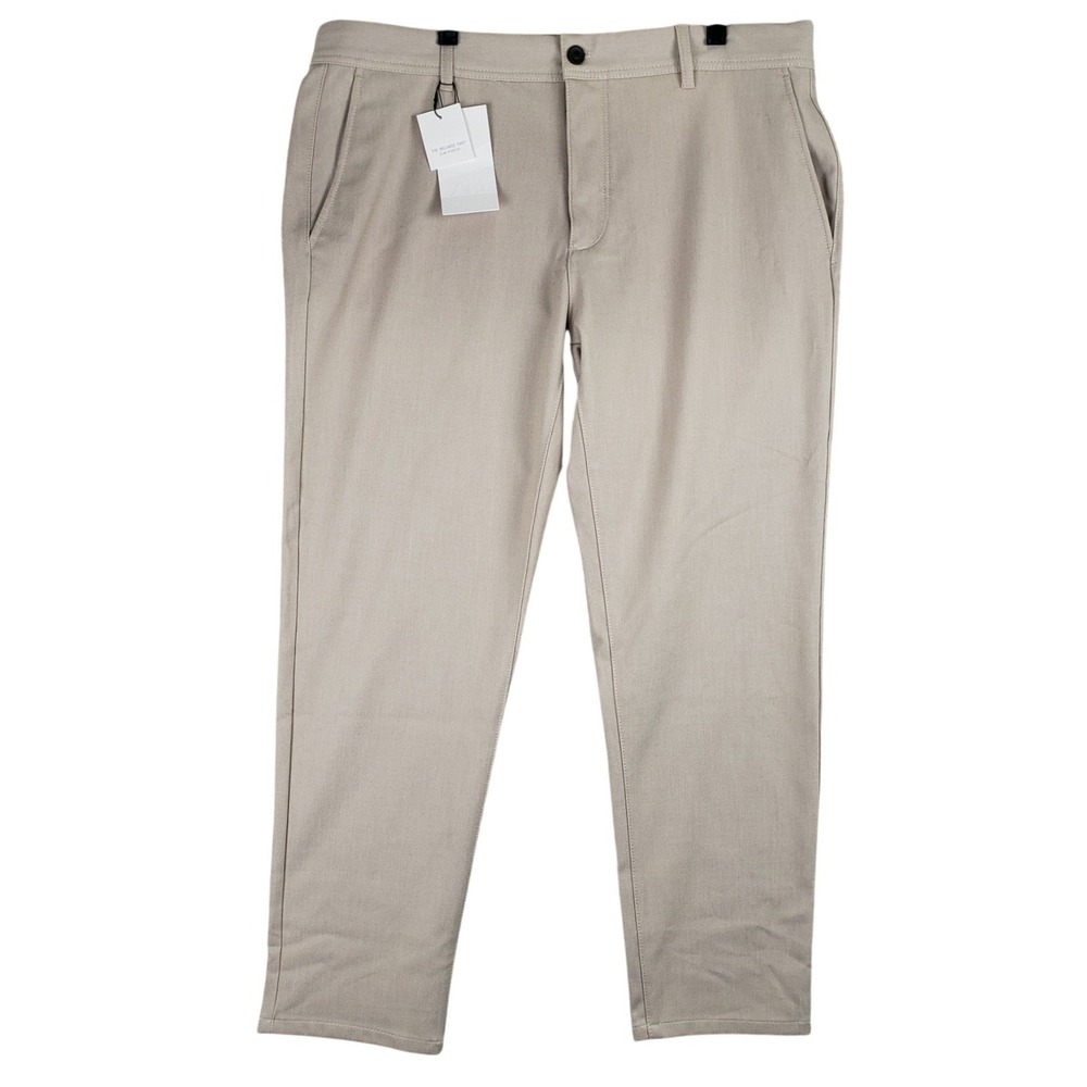 Zara The Melange Pant Trousers Mens 36 Tan Minimalist Smart Casual
